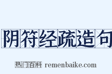 阴符经疏造句是什么意思的图片